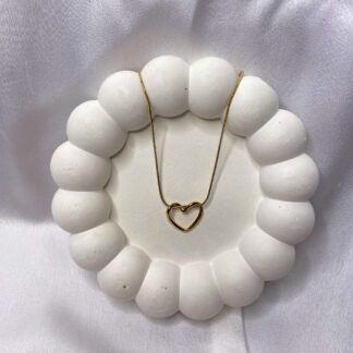 HOLLOW HEART NECKLACE