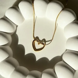 HOLLOW HEART NECKLACE